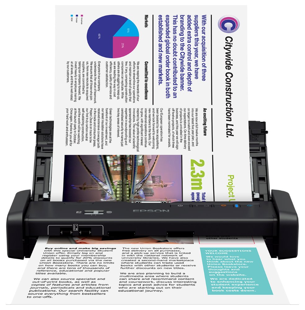 Epson WorkForce DS-310, A4, 1200 dpi, USB B11B241401