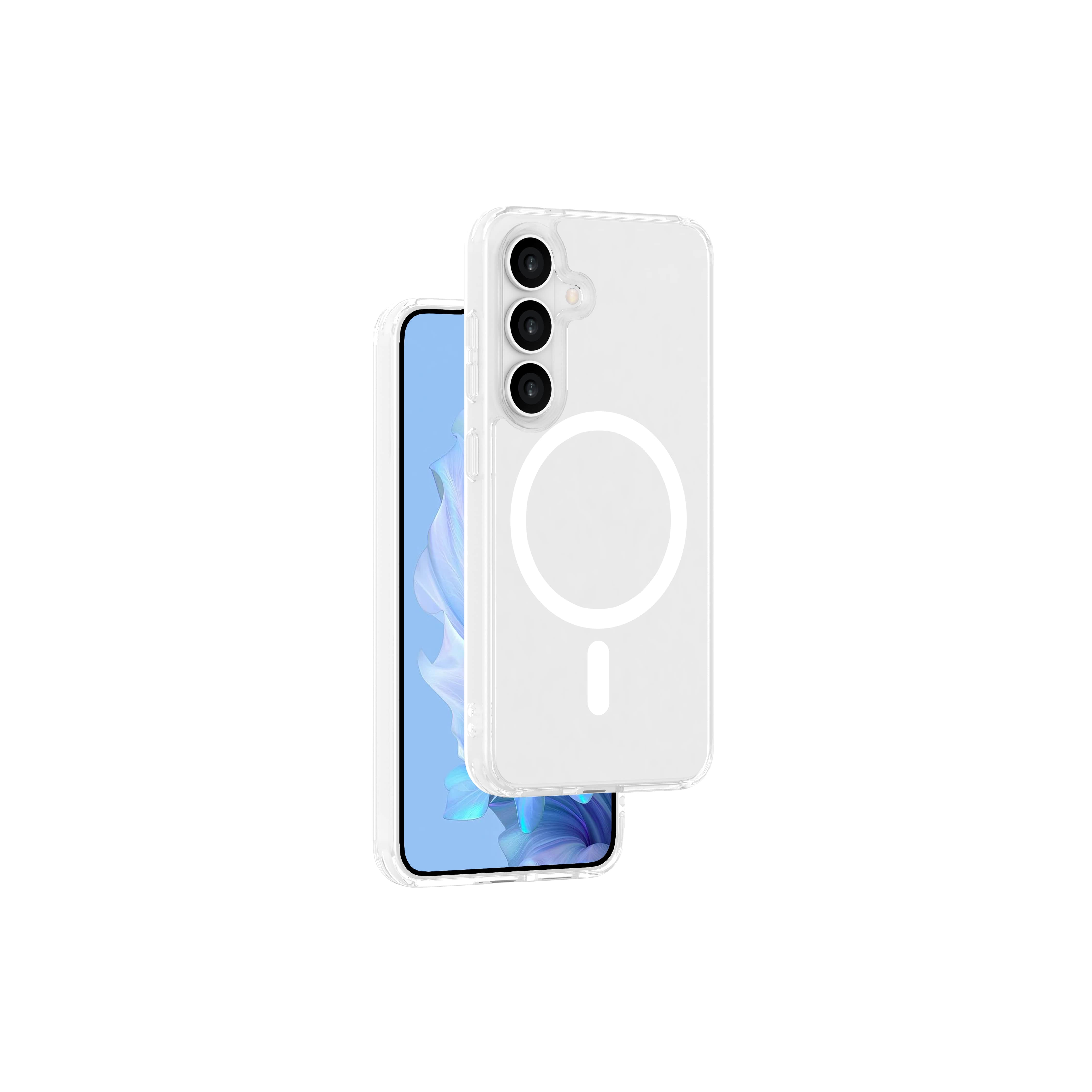 ER Crystal Snap kryt s MagSafe pro Samsung Galaxy S25 - průhledný ERCSSGS25MGCL