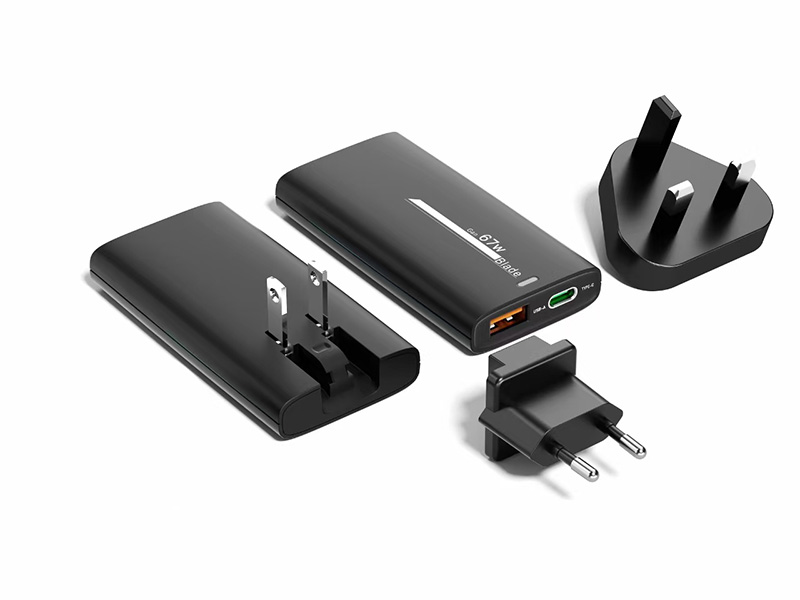ER POWER Dual Travel Slim Charge 67W – USB-C/USB-A ERPW67G1C1AST-BK