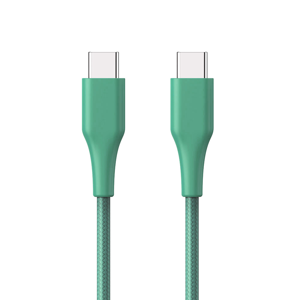 ER POWER kabel USB-C/C GRS 60W 120cm zelený ERPWCBCTCGN