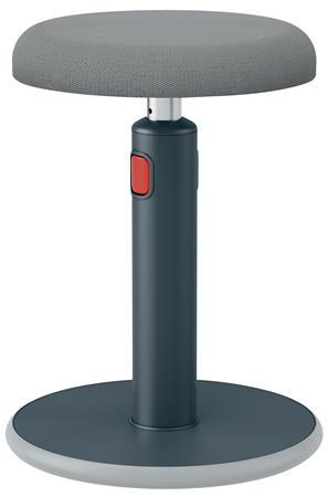 Ergonomická balanční židle pro sezení/stání Leitz ERGO Cosy Stool, sametově šedá 65180089