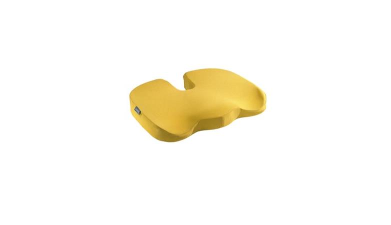 Ergonomická podložka na sezení z paměťové pěny Leitz ERGO Cosy, teplá žlutá 52840019
