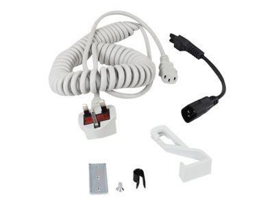 Ergotron Coiled Extension Cord Accessory Kit - Sada kabelů k napájení - 2.4 m - svinutý - šedá 97-921