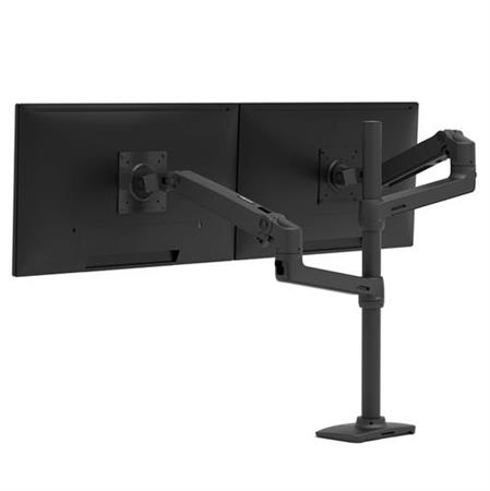 ERGOTRON LX Dual Stacking Arm, Tall Pole, Matte Black ,stolní ramena pro 2 lcd. max. 40", flexibilní , černé 45-509-224