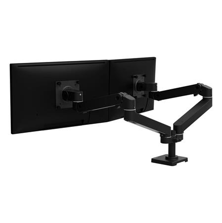 ERGOTRON LX Pro Dual Side-by-Side Arm , stolní dvouramenný držák pro 2 monitry, černá 45-686-292