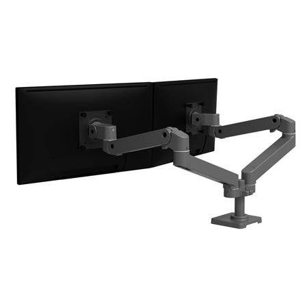 ERGOTRON LX Pro Dual Side-by-Side Arm , stolní dvouramenný držák pro 2 monitry, šedá 45-686-293