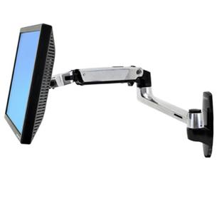 Ergotron LX Wall Mount LCD Arm - Montážní sada (kloubové rameno, montážní základna, prodlužovací ra 45-243-026