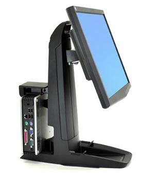 Ergotron Neo-Flex All-In-One Lift Stand, Secure Clamp - Stojan pro LCD display / CPU - černá - veli 33-338-085