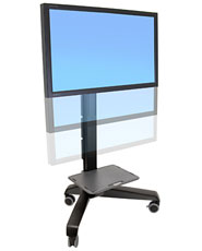 Ergotron Neo-Flex Mobile MediaCenter UHD - Vozík pro Displej LCD - černá - velikost obrazovky: 50"- 24-192-085