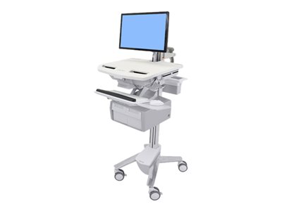 Ergotron StyleView Cart with LCD Arm, 2 Tall Drawer - Vozík pro LCD displej / klávesnice / myš / CP SV43-12C0-0