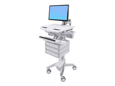 Ergotron StyleView Cart with LCD Arm, 3 Drawers - Vozík pro LCD displej / klávesnice / myš / CPU / SV43-1230-0