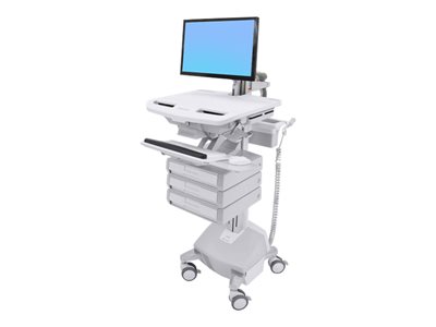 Ergotron StyleView Cart with LCD Arm, LiFe Powered, 3 Drawers - Vozík pro LCD displej / klávesnice SV44-1232-2