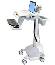 ERGOTRON StyleView® EMR Laptop Cart, Powered, pojízdný multifunkční stojan vč energie SV42-6101-2