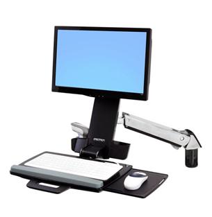 Ergotron StyleView Sit-Stand Combo Arm - Montážní sada (opěrka zápěstí, montážní kolejnice, výškově 45-266-026