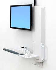 ERGOTRON StyleView Sit-Stand VL High Traffic Areas, white,systém držáků na zeď, monitor (all in one), klávesn 61-081-062