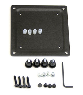 Ergotron - Upevňovací komponent (conversion plate) pro obrazovka - ocel - černá 60-254-007