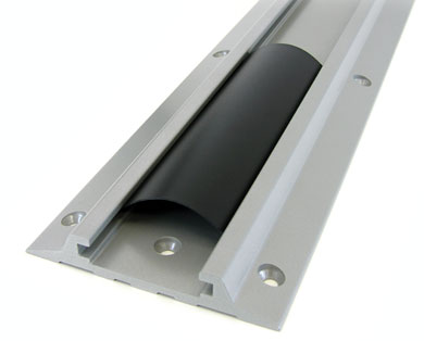 Ergotron - Upevňovací komponent (nástěnná kolejnice 10 palců (25,4 cm), krytka kanálu) - hliník - p 31-016-182