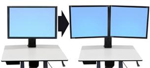 Ergotron WorkFit-C Convert-to-Dual Kit from Single HD Display - Upevňovací komponent (conversion ki 97-606
