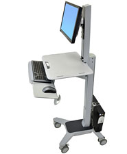 Ergotron WorkFit-C Single LD Sit-Stand Workstation - Stůl k sezení/stání - mobilní - kancelář - obd 24-198-055