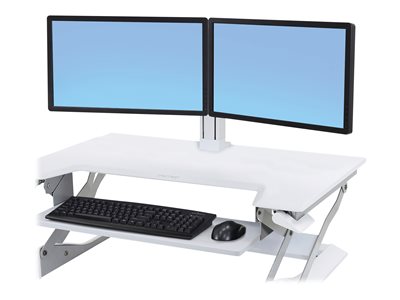 Ergotron WorkFit Dual Monitor Kit - Sada pro upgrade počítačového vozíku pro 2 monitory - bílá - ve 97-934-062
