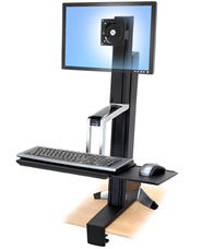 Ergotron WorkFit-S Single LD Sit-Stand Workstation Standing Desk - Stojan pro LCD displej / klávesn 33-342-200