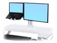 Ergotron WorkFit - Sada pro upgrade počítačového vozíku pro LCD displej / notebook - ocel - bílá - 97-933-062