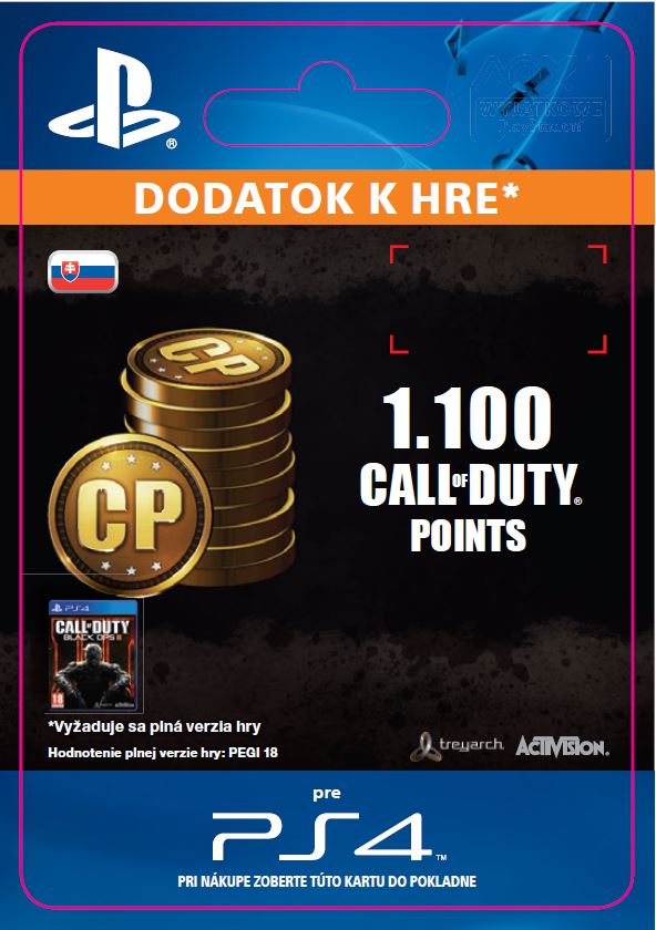 ESD SK PS4 -1,000 (+100 Bonus) Call of Duty Points