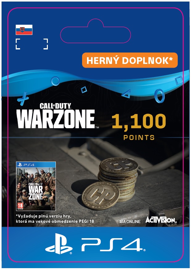 ESD SK PS4 - 1,100 Call of Duty®: Warzone™ Points