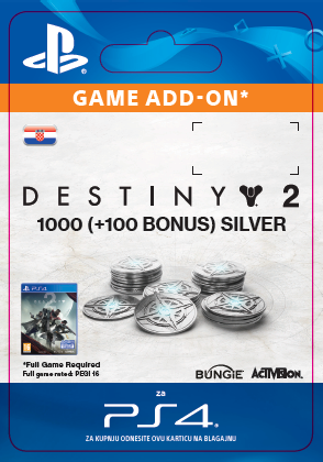 ESD SK PS4 - 1000 (+100 Bonus) Destiny 2 Silver