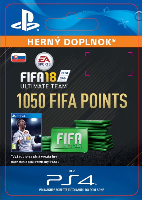 ESD SK PS4 - 1050 FIFA 18 Points Pack