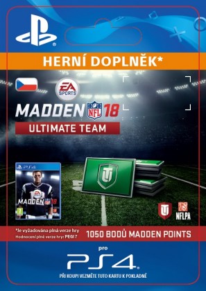 ESD SK PS4 - 1050 Madden NFL 18 Ultimate Team Points