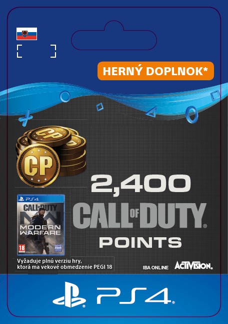 ESD SK PS4 - 2,400 Call of Duty®: Modern Warfare® Points