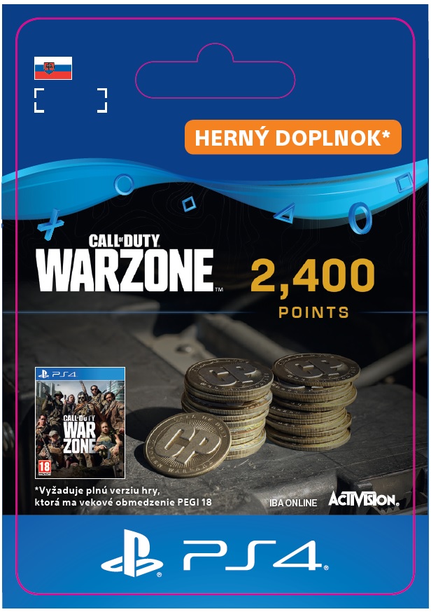 ESD SK PS4 - 2,400 Call of Duty®: Warzone™ Points