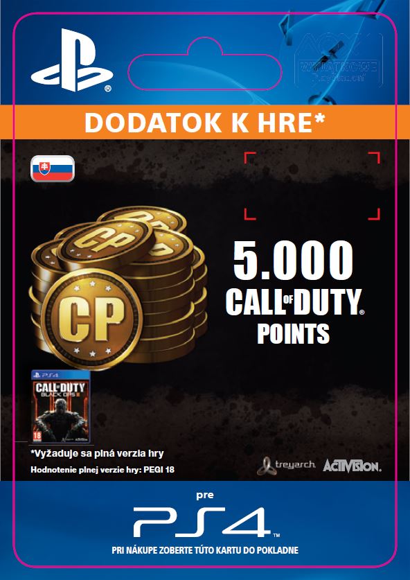 ESD SK PS4 - 4,000 (+1,000 Bonus) Call of Duty Points