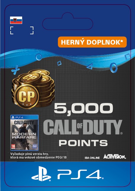 ESD SK PS4 - 5,000 Call of Duty®: Modern Warfare® Points