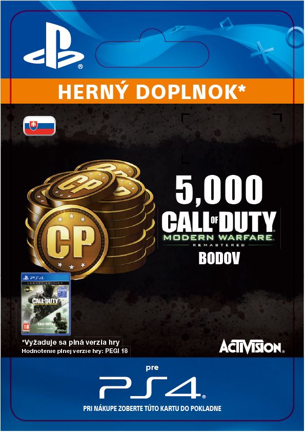 ESD SK PS4 - 5,000 Call of Duty: Modern Warfare Remastered