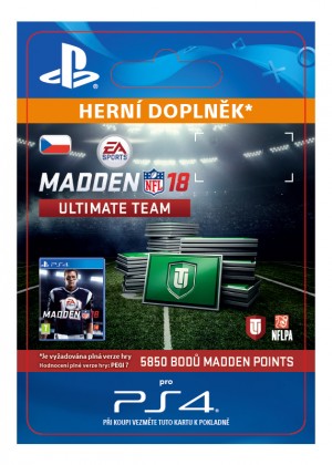 ESD SK PS4 - 5850 Madden NFL 18 Ultimate Team Points