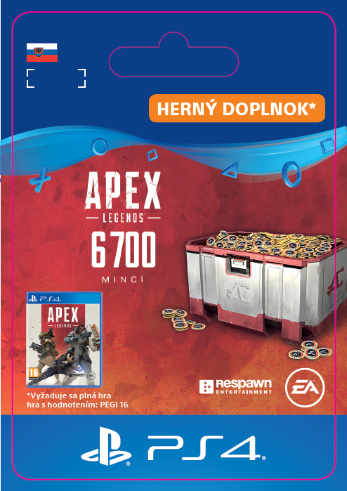 ESD SK PS4 - Apex Legends 6,000 (+700 Bonus) Apex Coins