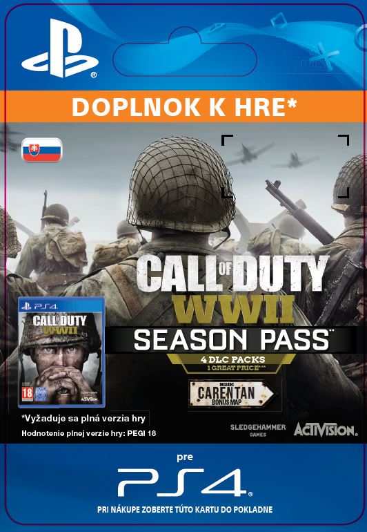 ESD SK PS4 - Call of Duty®: WWII - Season Pass (Av. 03.11.17)