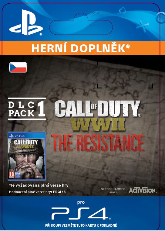ESD SK PS4 - Call of Duty®: WWII - The Resistance: DLC Pack 1 (30.1.2018)
