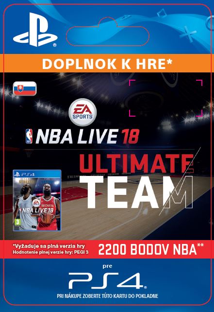 ESD SK PS4 - EA SPORTS™ NBA LIVE 18 ULTIMATE TEAM™ - 2200 NBA POINTS