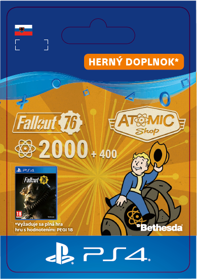 ESD SK PS4 - Fallout 76: 2000 (+400 Bonus) Atoms