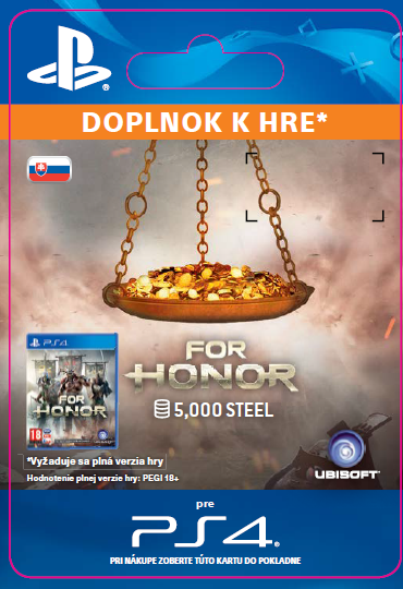 ESD SK PS4 - FOR HONOR™ 5 000 STEEL Credits Pack
