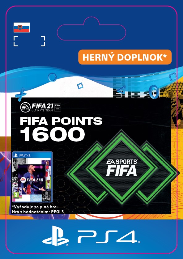 ESD SK PS4 - FUT 21 – FIFA Points 1600