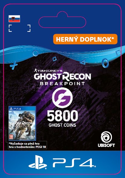 ESD SK PS4 - Ghost Recon Breakpoint - 4800 (+1000) Ghost Coins