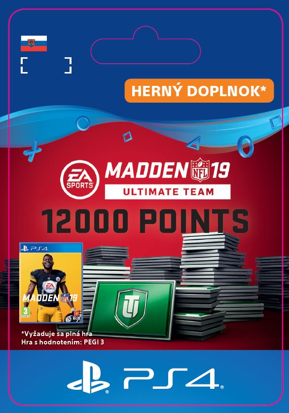 ESD SK PS4 - Madden NFL 19 Ultimate Team 12000 Points Pack