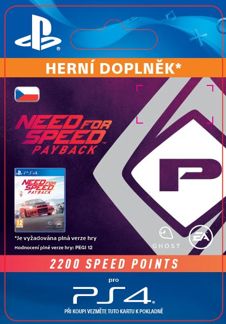 ESD SK PS4 - NFS Payback 2200 Speed Points (Av. 7.11.2017)
