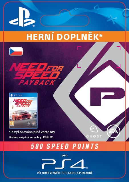 ESD SK PS4 - NFS Payback 500 Speed Points (Av. 7.11.2017)