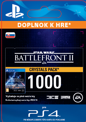 ESD SK PS4 - STAR WARS™ Battlefront™ II: 1000 Crystals (Av. 14.11.2017)