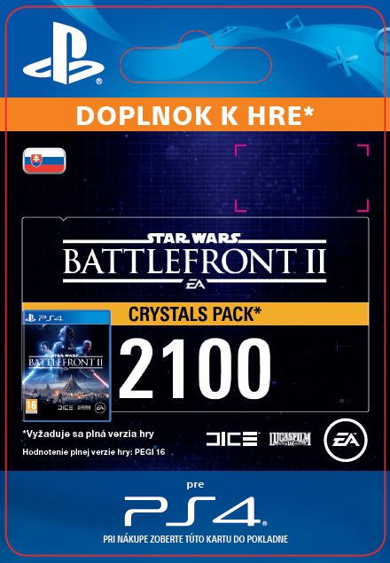 ESD SK PS4 - STAR WARS™ Battlefront™ II: 2100 Crystals (Av. 14.11.2017)